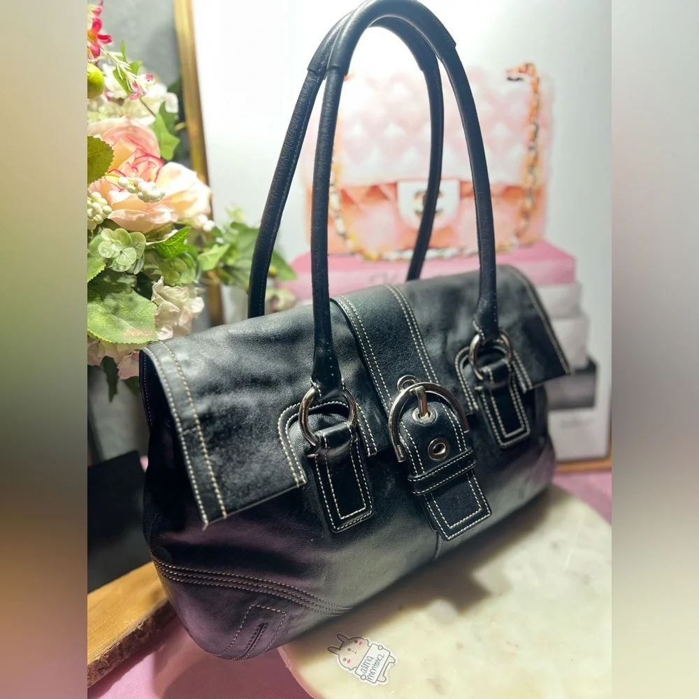 Coach vintage soho black satchel GUC - Picture 4 of 14